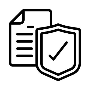 Onaylanmış Kopyalama web simgesi vektör illüstrasyonu