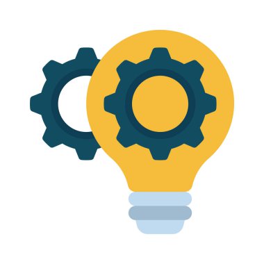 Yenilik Ampul İnce simgesi, vektör illüstrasyonu