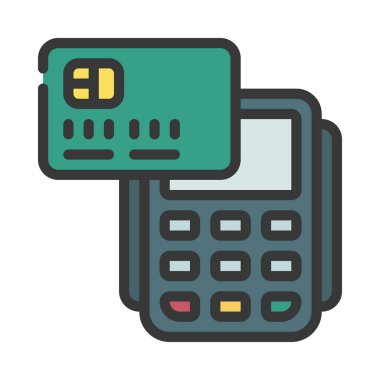 Düz tasarımda Kişisiz Kart simgesi 