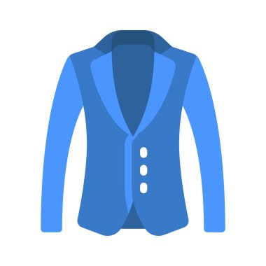 Takım Elbise Ceketi Web simgesi vektör illüstrasyonu