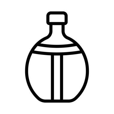 Su kabı simgesi, vektör illüstrasyonu     