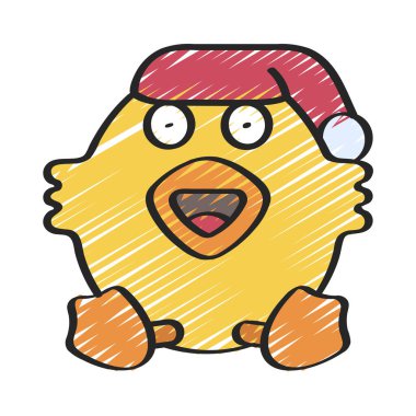 Santa şapka web simge vektör çizim