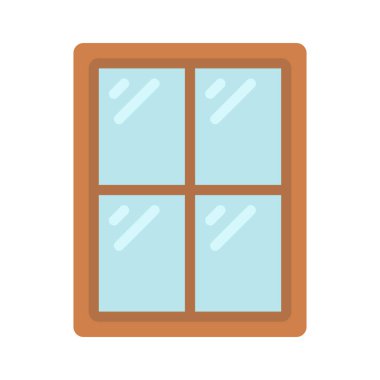 Pencere Çerçeve Web simgesi vektör çizimi 