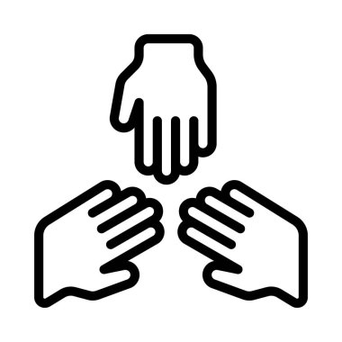 takım ve takım çalışması konsept simgesi, vektör illüstrasyonu basit tasarım