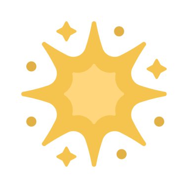 Süpernova web simgesi vektör illüstrasyonu 