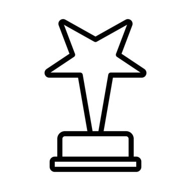 Yıldız Ödülü Web simgesi vektör illüstrasyonu