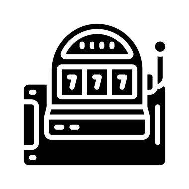 Slot Makinesi Web simgesi vektör çizimi