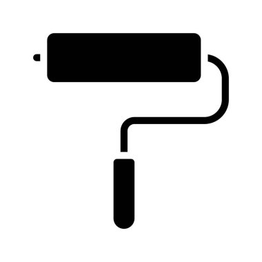 boya silindirli ağ ikonu vektör illüstrasyonu