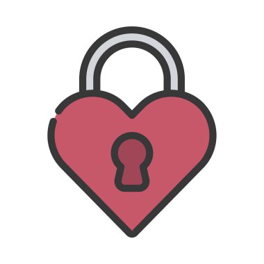 Kalp kilidi resimleme arkaplanı 