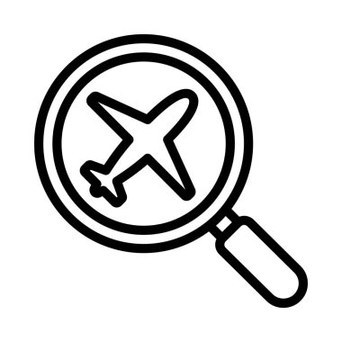 Arama Uçuş simgesi, vektör illüstrasyonu  