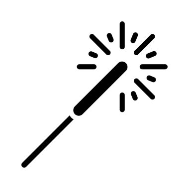 Sparkler Web simgesi vektör illüstrasyonu