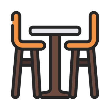 Uzun Tablo Ağ ikonu vektör illüstrasyonu 