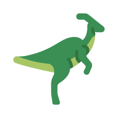 dinazor simgesi çiziminin düz tasarımı