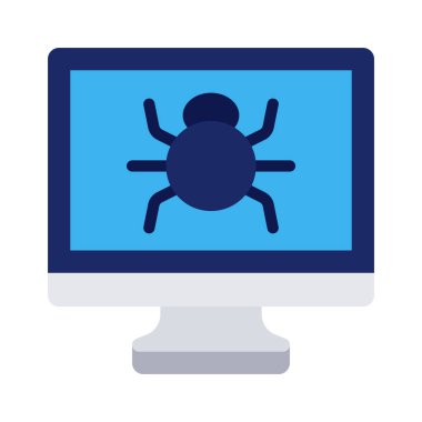 Bilgisayar Hatası Yazılım simgesi, vektör illüstrasyonu 