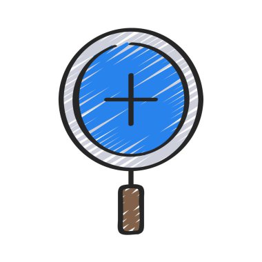 zoom web simgesi vektör illüstrasyonu 