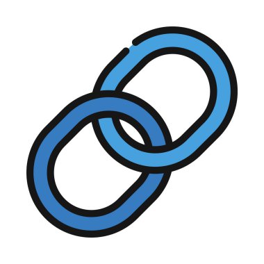 Hyperlink Links web simgesi vektör çizimi