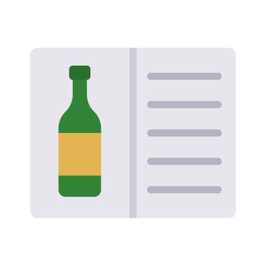 İçecekler Menü web simgesi vektör illüstrasyonuName 