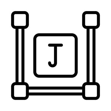 Yol Ağ ikonu vektör illüstrasyonuna katıl 