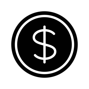 Amerikan Para Birimi Düz Vektör simgesi