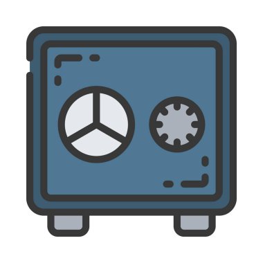 güvenli web simge vektör çizim 