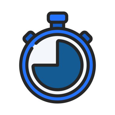 Üç Dörtlü Zamanlayıcı ağ vektör çizimi