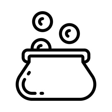 Çanta web simgesinin vektör illüstrasyonu          