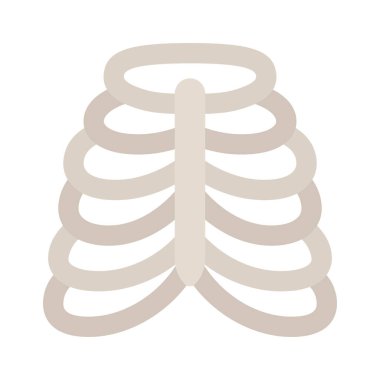 Göğüs kafesi ağ ikonu vektör illüstrasyonu