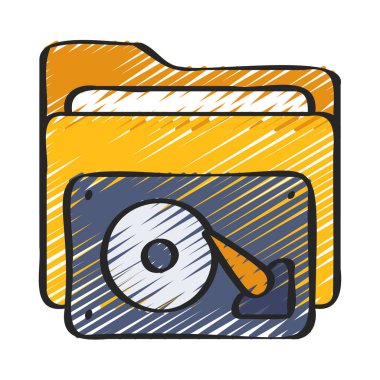 Sabit Sürücü Dizini simgesi, vektör illüstrasyonu 