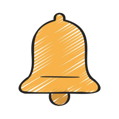 Kişisel ve ticari kullanım için Bell vektör simgesi bildirim