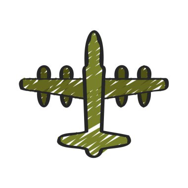 Kargo düzlemi ikon vektör illüstrasyon tasarımı       