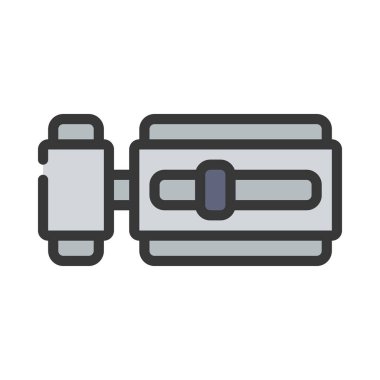 Kaydırma Kilidi düz simgesi, vektör illüstrasyonu 