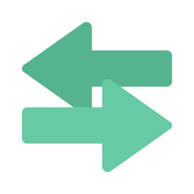 Sağ ve Sol Ok ağ ikonu vektör illüstrasyonu