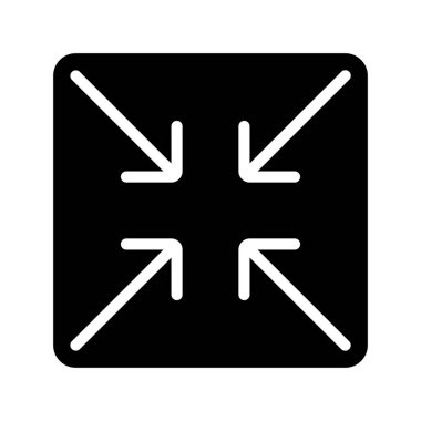 Boyut Okları Web simgesi çizimini Azalt