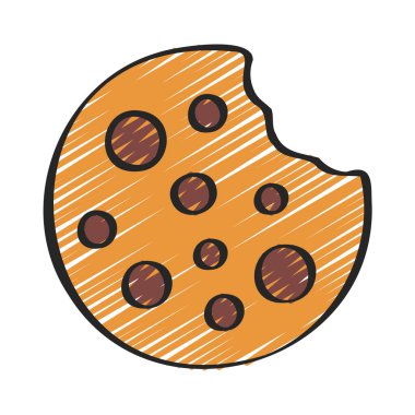 tatlı kurabiye vektör illüstrasyon tasarımı