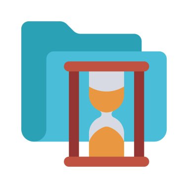 Beyaz arkaplanda Kum Zamanlayıcısı Dizini simgesi