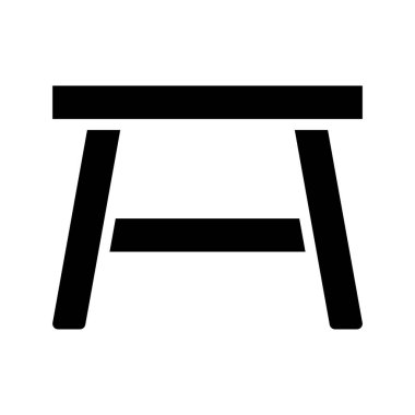  Tabure vektör simgesi, illüstrasyon 