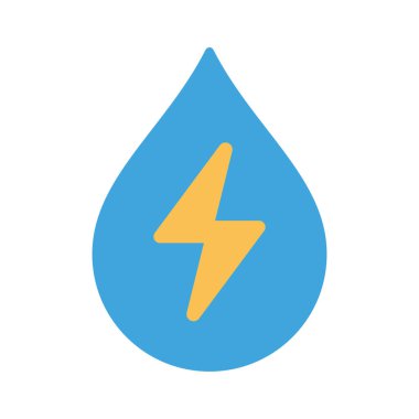 Hidroelektrik Güç Ağı vektör çizimi