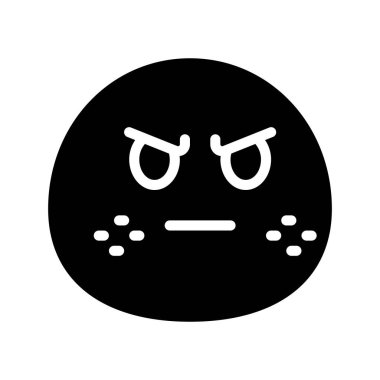 Rahatsız Edilmiş ve Utandırılmış Web ikonu vektör çizimi