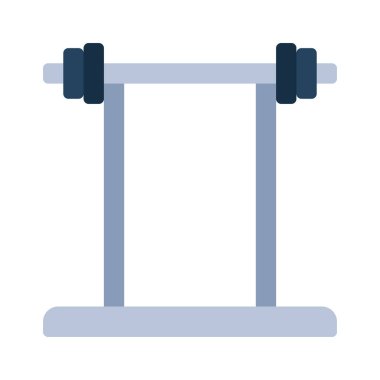 Ağırlıklı Halter Standı Web vektör çizimi