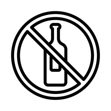 Alkol İçme Ağı vektör illüstrasyonu Yok