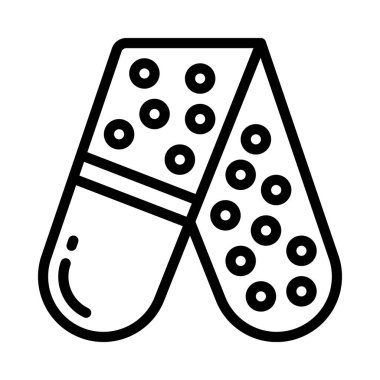 Double Oven Mitts düz simgesi, vektör illüstrasyonu 