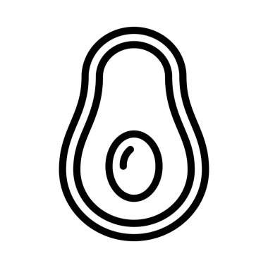 avokado web simgesi vektör çizimi