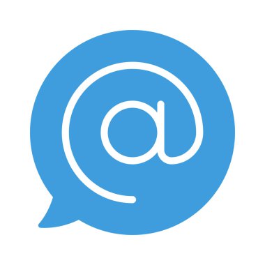 Sembol İleti simgesi, vektör illüstrasyonunda  