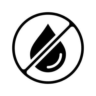 Trans Fats yassı simgesi yok, vektör illüstrasyonu 