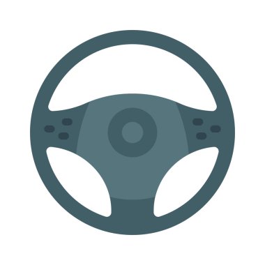 Direksiyon tekeri ağ ikonu vektör illüstrasyonu