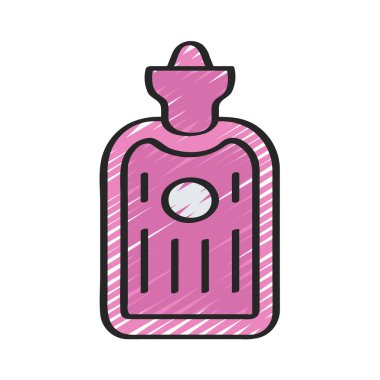 Su Şişesi Web simgesi vektör illüstrasyonu