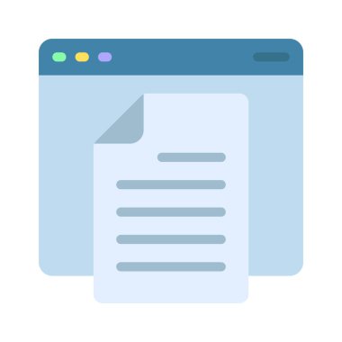 Web sitesi simgesi, vektör illüstrasyonu basit tasarım