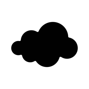 Bulut simgesi, web ve mobil uygulama tasarımınız için beyaz arkaplanda izole edilmiş vektör, bulut logosu kavramı