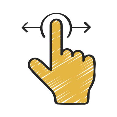 Sol ve Sağ Web ikonu vektör resimlemesini kaydır