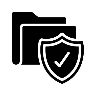 Dizin Güvenlik simgesi, vektör illüstrasyonu 